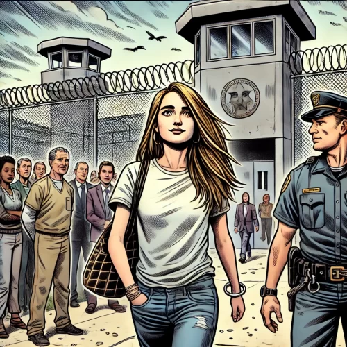 A controversa libertação após o acordo. Imagem gerada por IA.